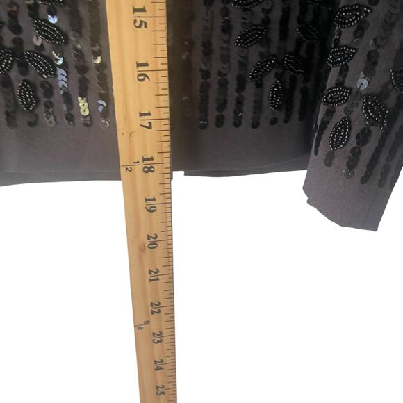 Kelly and Diane Women's Size 10 Grey Career Sequin Swifty Flapper Mini Skirt - Picture 9 of 9